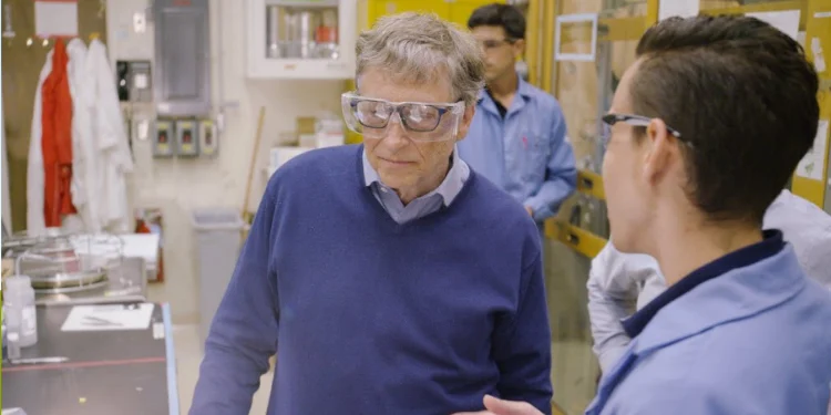 Bill Gates During Scientific Research. Photo/Bill Gates