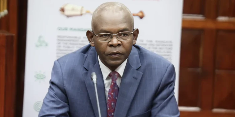 Cbk Governor Kamau Thugge. Photo/Mof