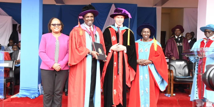 Kamotho Waiganjo, Waiguru’s Husband Earns A Phd From University Of Nairobi