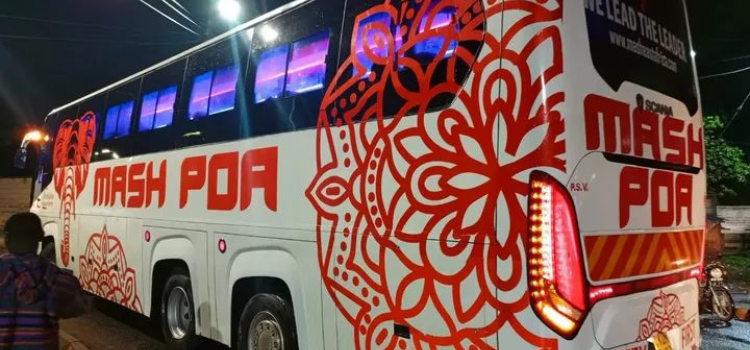 Mash Poa Bus Torched By Boda Boda Riders After Fatal Accident In Nakuru-Eldoret Highway