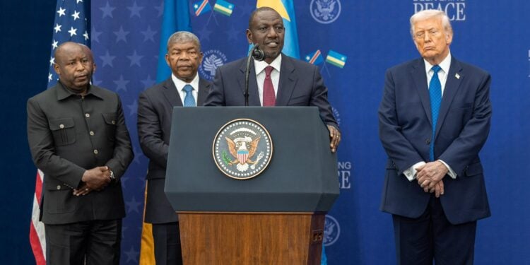 President William Ruto Hails Trump For Pushing For A Peace Deal Between Drc And Rwanda In Washington.