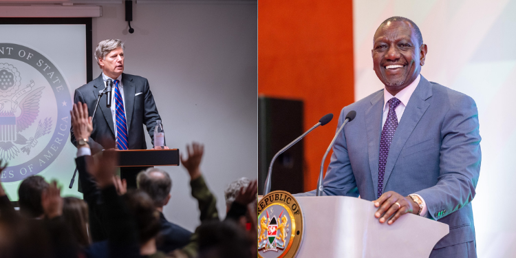 Trump Endorses Ruto'S Haiti Mission As Deputy Secretary Of State To Visit Nairobi A Photo Collage Of President William Ruto And Us Deputy Secretary Of State