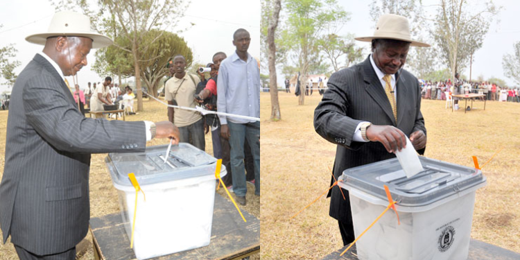 Ugandan Authorities Speak On Bank Withdrawals And Mobile Money Shutdown Ahead Of Elections A Photo Collage Of Uganda'S President Yoweri Museveni Casting His Vote During Uganda'S Elections Photo/Eagle Online