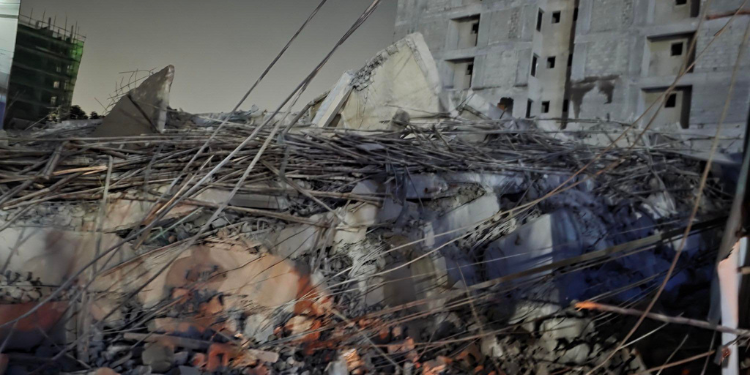 A Photo Collage Showing The 14 Storey Building That Collapsed In South C Photo/Babu Owino