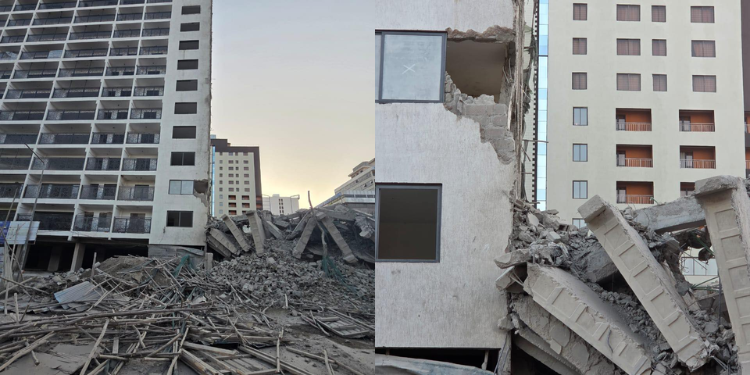 A Photo Collage Showing The 14 Storey Building That Collapsed In South C Photo/Babu Owino