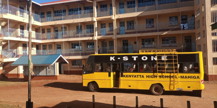 A Photo Of Kenyatta High School Mahiga School Bus And Classes Photo/Othaya News