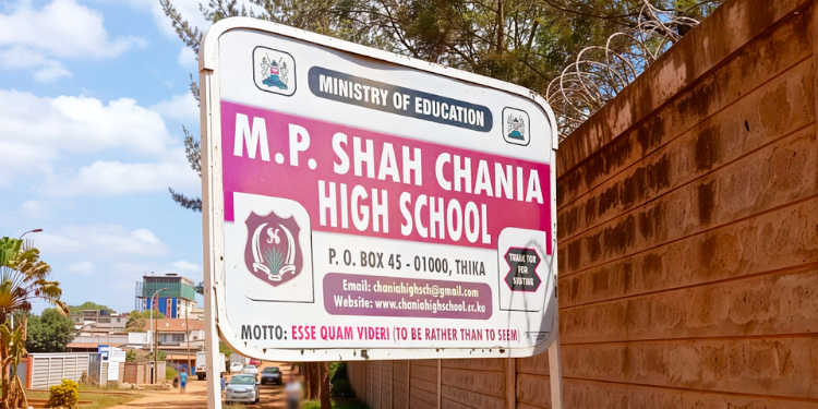 A Photo Of M.p. Shah Chania Boys High School Gate Photo/Thika Town Today