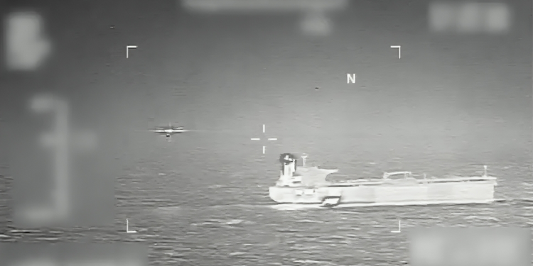 U.s. Seizes Sixth Venezuela-Linked Tanker A Screenshot From Video Posted By U.s. Southern Command Showing The Seizure Of The Mt Veronica. Photo/ Southcom