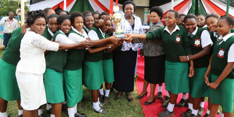 A Photo Showing Students Of Mulango Girls. Photo/Standard