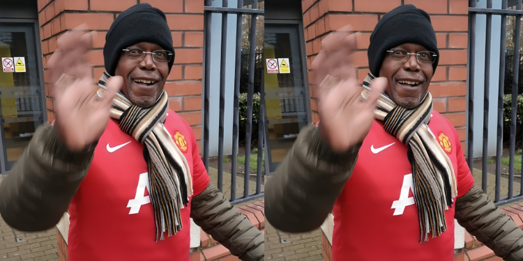 A Photo Showing Musikari Kombo During His Trip To Old Trafford In England. Photo/X