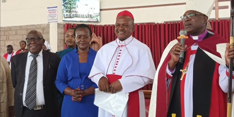 Benard Muteti Mung'Ata During His Ordination As A Canon. Photo/Muteti