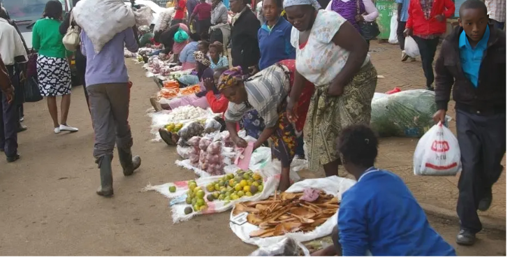  A Photo Showing Nakuru Town Hawkers. Photo/ Facebook