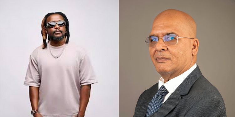 A Collage Photo Showing Shakeel Shabbir And Nyamari Ongegu (Nyashinski). Photo/Courtesy