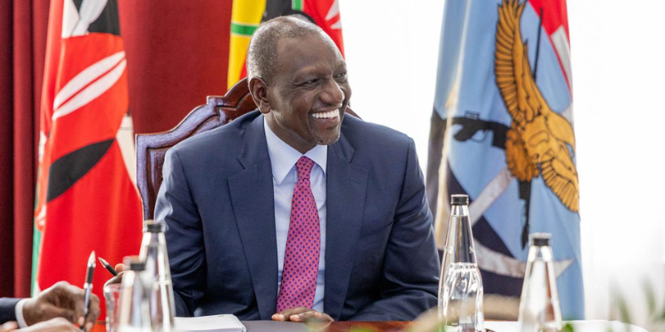 President William Ruto During A Meeting At State House, Nairobi. Photo/Pcs