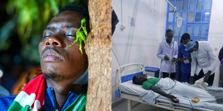 Pastor James Irungu Collapses During Tree-Hugging Challenge Pastor Jimmy Irungu Hospitalized After Tree-Hugging Challenge
