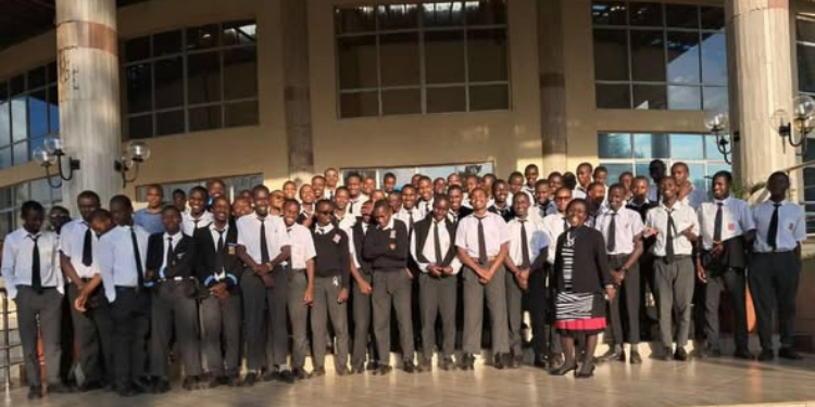Naivasha High School Fees, Kcse Performance And Contacts Naivasha High School Students At Kenyatta University Library. Photo/Kenyatta University Library.