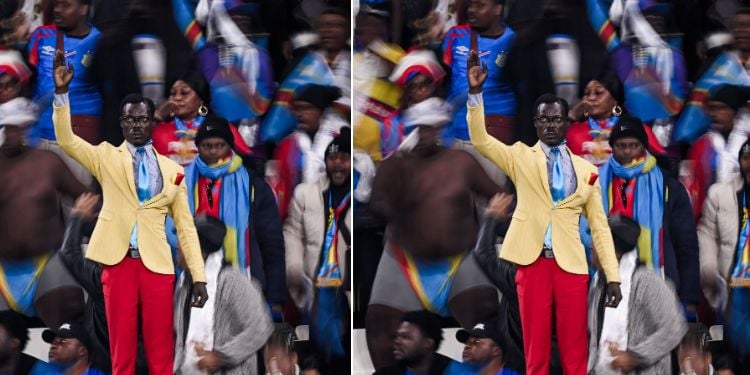 Michel Nkuka Mboladinga: The Congolese Superfan Who Became An Afcon Icon. Photo/ Br Football
