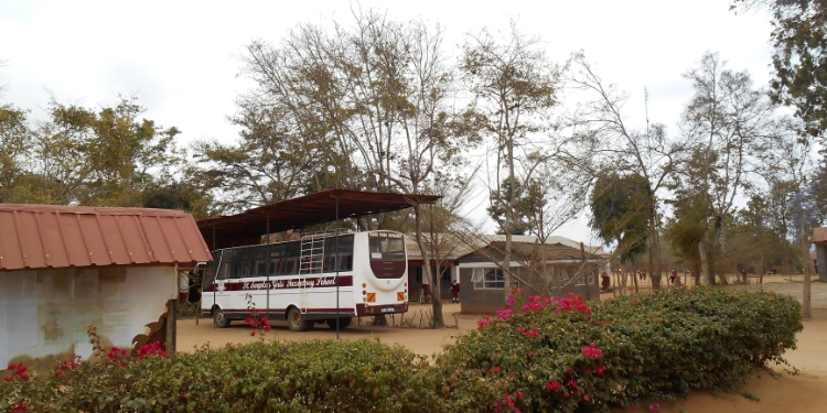 A Photo Showing St. Angela Girls Secondary School Bus. Photo/ Facebook