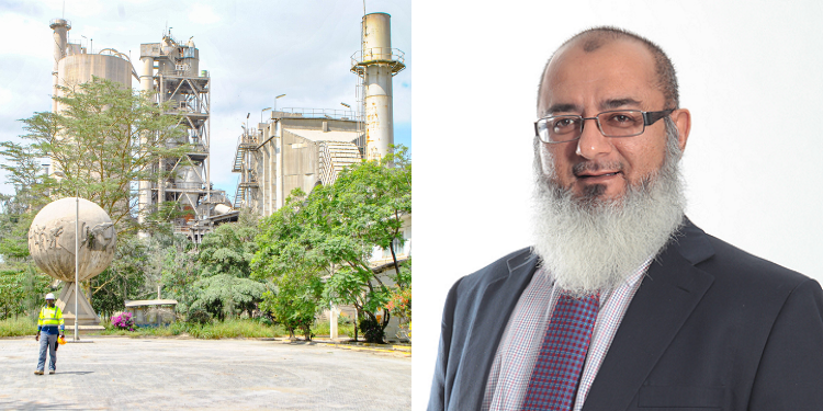 A Photo Collage Of East Africa Portland Cement (Eapc) Factory And Incoming New Director Eshak Harunani Photo/Portland Cement/Deloitte