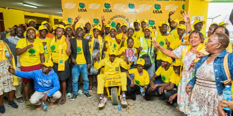 Uda Diehards Push Wheelbarrow For 250Km To Nairobi