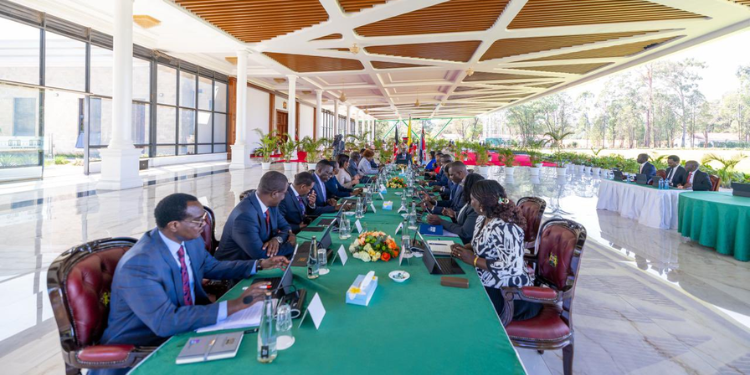 President William Ruto And Dp Kithure Kindiki When The President Chaired A Cabinet Meeting On February 10, 2026. Photo/ Pcs