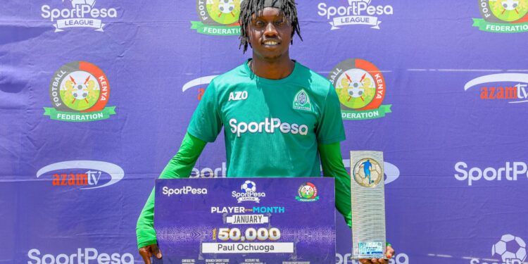 Paul Ochuoga Wins Sportpesa League Player Of The Month Award After A Dominant January Run, Photo-Sportpesa