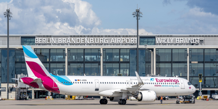 Plane At Berlin Brandenburg Airport. Photo/Berlin Brandenburg Airport(X)