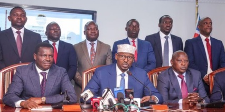 Chair Of Council Of Governors Ahmed Abdullahi During A Press Briefing In October, 2025 Photo/Cog