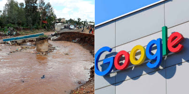 A Bridge Over Nairobi River At Grogan Area That Was Wept Away By Floods Following Heavy Rains In Nairobi And Google.photo/Nmg,Google