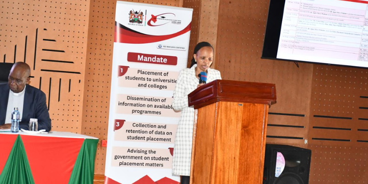 Kuccps Agnes Mercy Wahome During The Stakeholders Meeting Convened To Review Placement Criteria On March 2026 Photo/Kuccps
