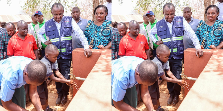 Governor Mutula Inspecting A Water Project. Photo/Makueni County Government