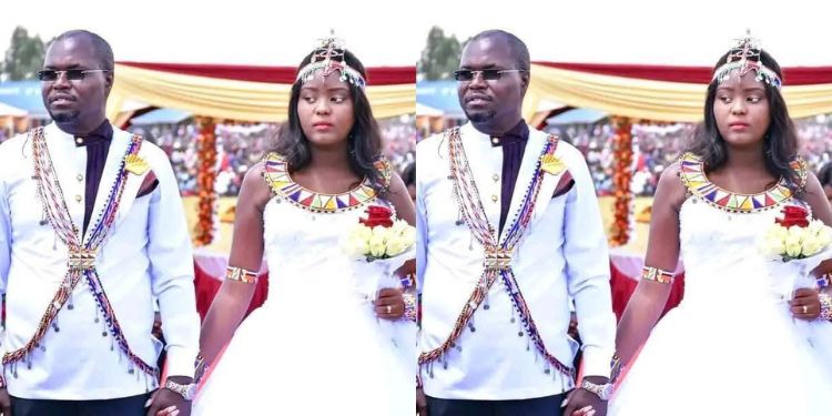 Naiyanoi Ntutu And Her Late Husband Johana Ngeno. Photo/Ngeno-Facebook.