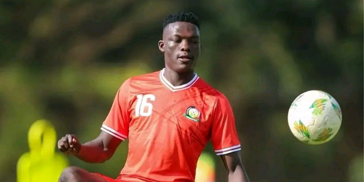Kenyan Footballer Rooney Onyango In A Past Training. Photo/Harambee Stars.