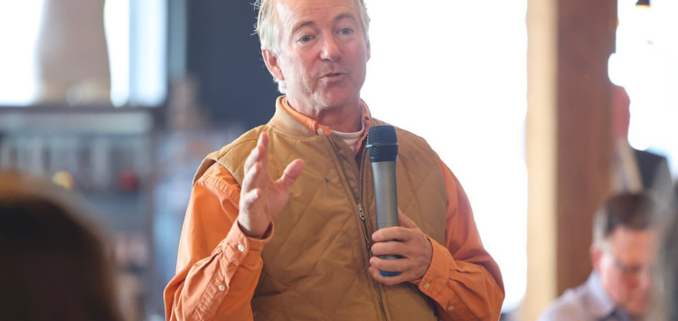Us Senator Rand Paul Addressing Citizens