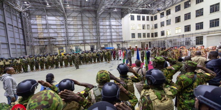 Haiti Mission Ends As Kenyan Police Officers Are Celebrated The Second Contingent Of Kenya Police Officers Returning From Haiti Arrived At Jkia On March 18, Where They Were Received By Ig Douglas Kanja And Ps Raymond Omollo. Photo/Mina