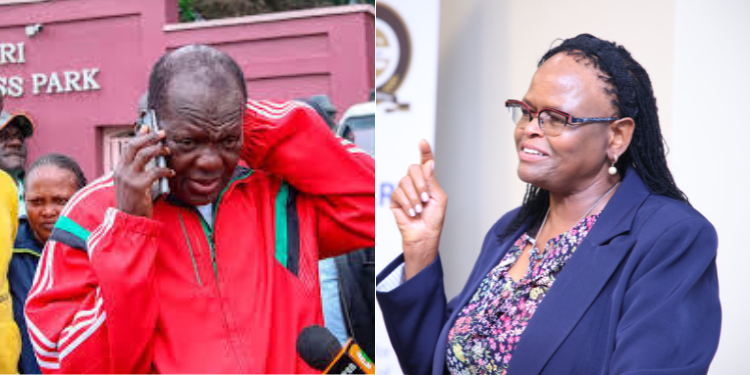 Former Cs Raphael Tuju And Chief Justice Martha Koome. Photo/ Nmg, Judiciary