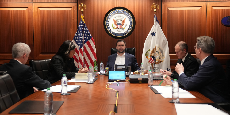 Jd Vance Slammed After The Vp Issued Warning To Pope Leo Xiv Jd Vance And Cabinet Secretaries In The Situation Room Monitor U.s. Military Operations