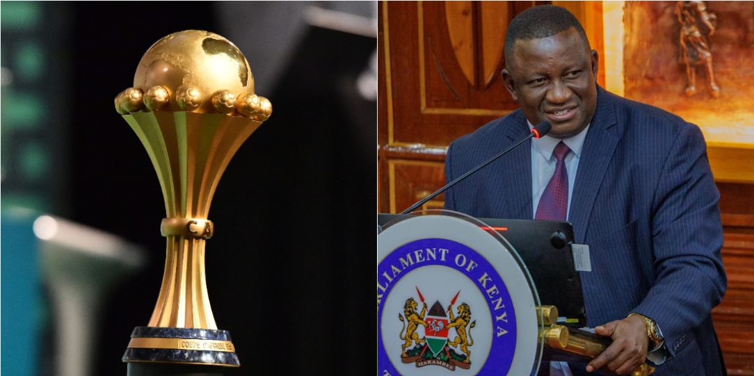 Afcon Cup And Sports Cs Salim Mvurya. Photo/ Caf. Mvurya
