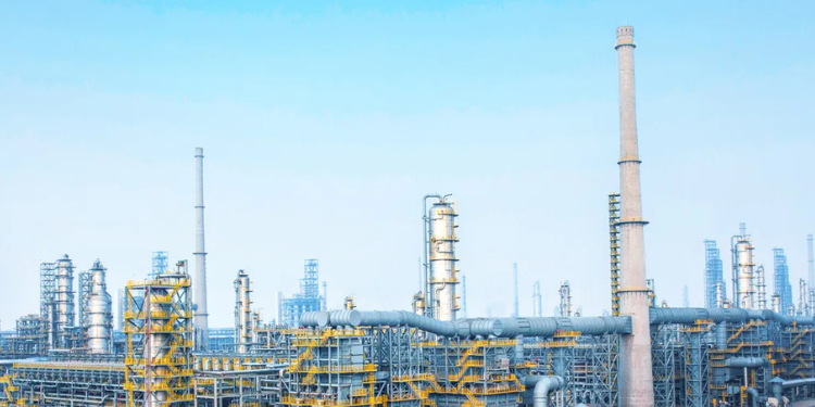 China Halts Diesel And Gasoline Exports After Strait Of Hormuz Closure A Photo Showing Zhejiang Petrochemical Factory In China. Photo/ Mao Ning' (X)