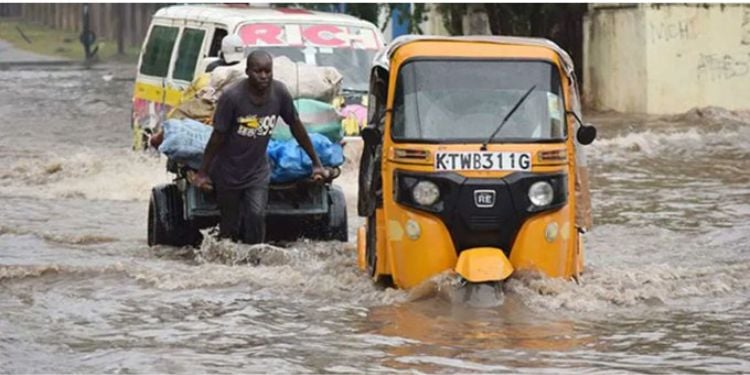 Parts Of Nairobi Flooded During Rains. Photo/Kenya Met