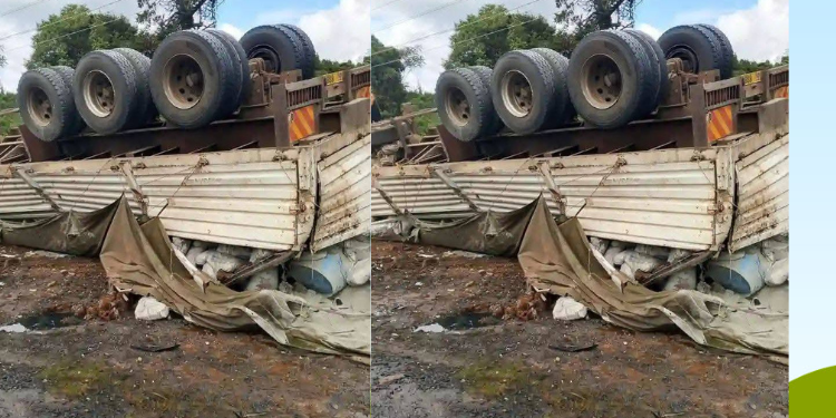 Eight Vehicles Crash At Kamara On Nakuru-Eldoret Highway A Photo Showing Road Accident Kamara Along Nakuru-Eldoret Highway. Photo/ Sammy Ndimu(Facebook)