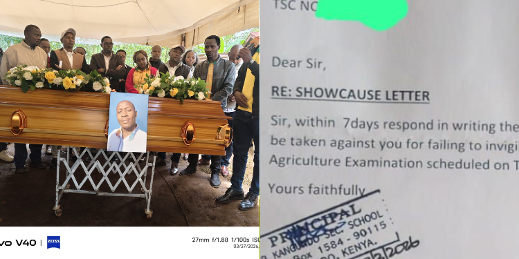 Uproar After A Teacher Died In Kangundo After Receiving Show Cause Letter