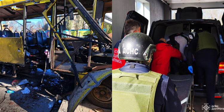 Aftermath Of Russian Drone Attacks After Hitting Civilian Minibus In Nikopol On April 7 Photo/Volodymyr Zelenskyy