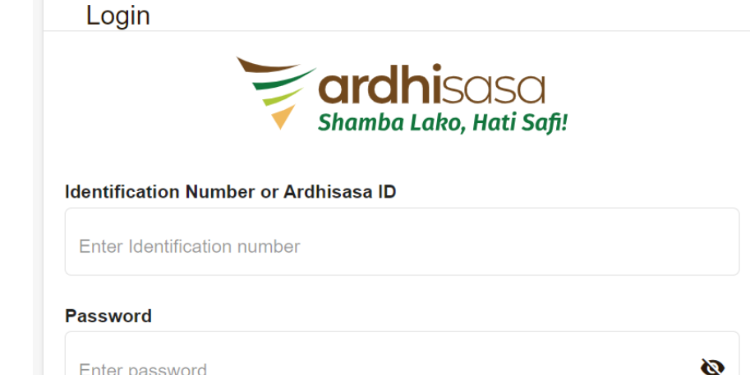 Ardhi Sasa Login Portal Photo/Ardhi Sasa