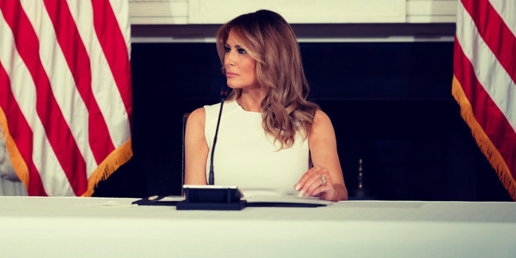 First Lady Melania Trump.