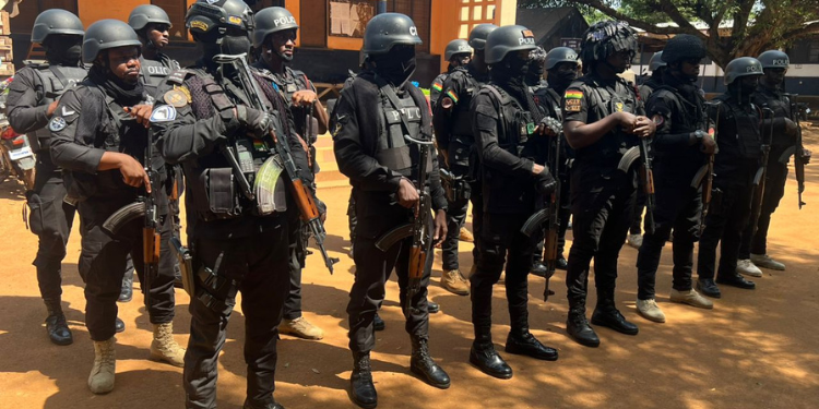 Woman Arrested In Ghana After Attempted Child Trafficking To Kenya Ghana Police Officers Preparing For Patrol .Photo/Ghana Police Service/X