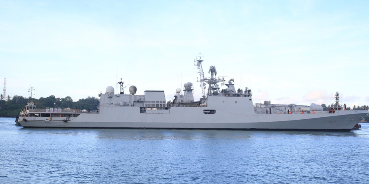 Indian Naval Ship Trikand At Mombasa Port, Kenya For An Operational Turnaround (Otr). Photo/ India In Kenya.