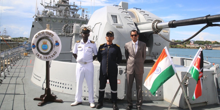Indian Warship Ins Trikand In Kenya For Joint Naval Engagements