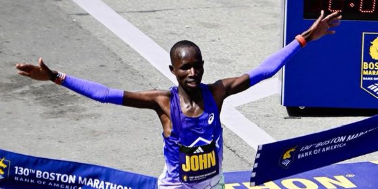 Sharon Lokedi, A Kenyan Marathoner, Successfully Defended The Title She Won In 2025 At The 2026 Boston Marathon Finishing The Race In 2:18:51.
