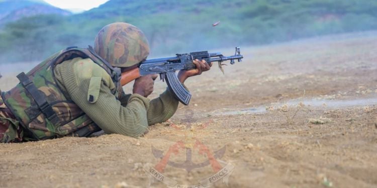 During The Recruits' Report At The Dfrts, The Event Was Presided Over By Brigadier Alphonce Ndar Of The Kdf In Eldoret, Uasin Gishu County.